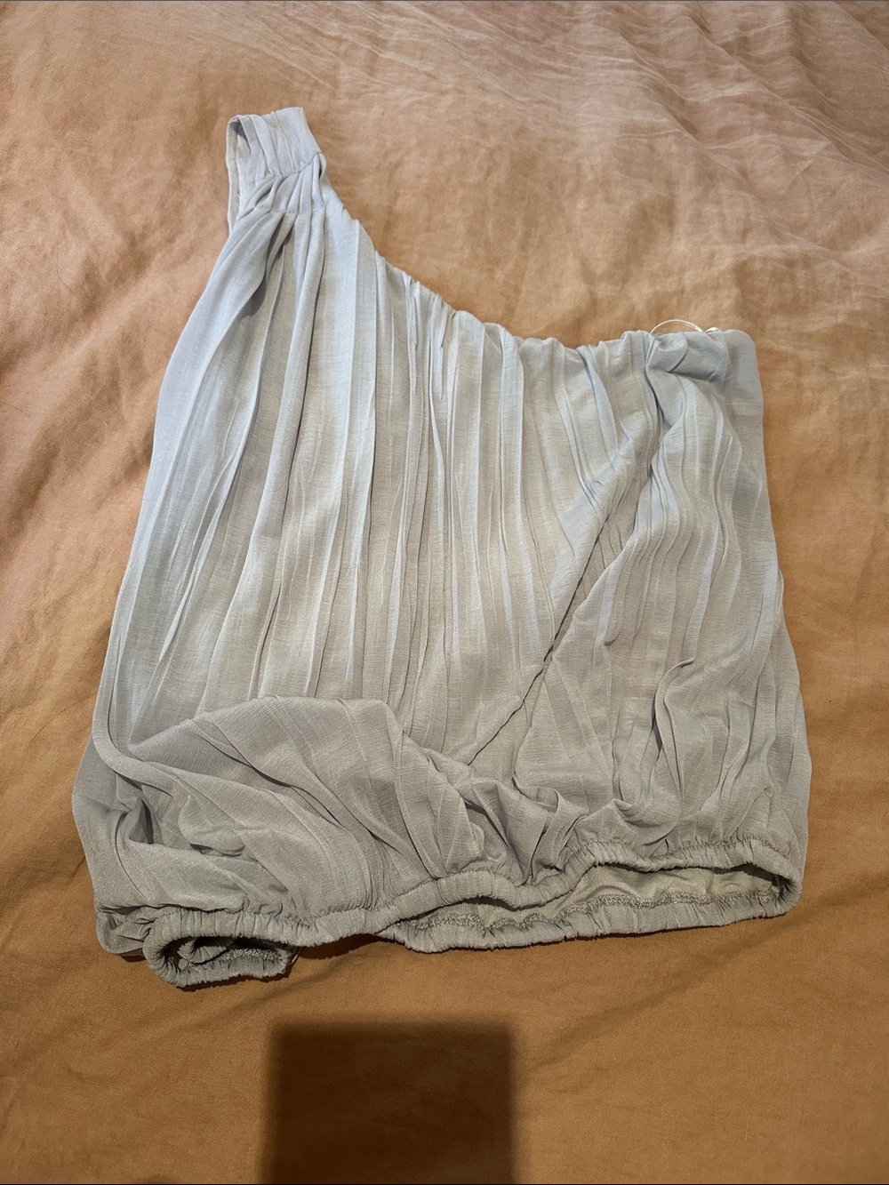 EUC Free People gray one shoulder top size M